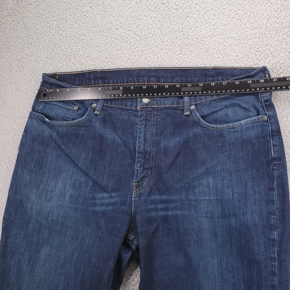 LEVIS 514 Jeans Mens Size 40x30 Straight Fit Dark Wash Low Stretch Denim
